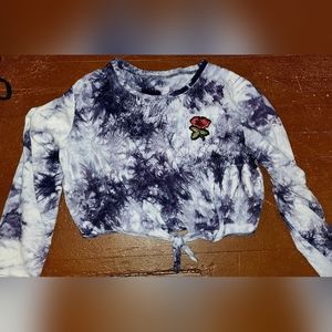Tie Dye Long Sleeve Crop